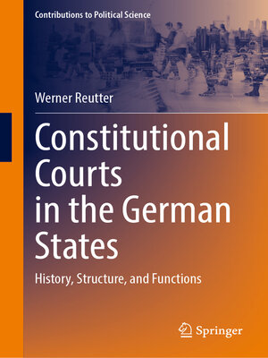cover image of Constitutional Courts in the German States
